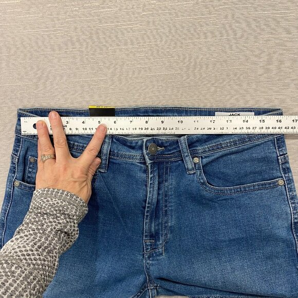 Buffalo David Bitton Jack Jeans Mens 32 x 32 Slim Fit Straight Medium Wash Denim - Picture 7 of 12